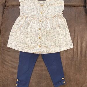 2-Piece 24 Month Top & Pants Matching Outfit